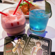Our food and drinks from Gundam Cafe in Akihabara